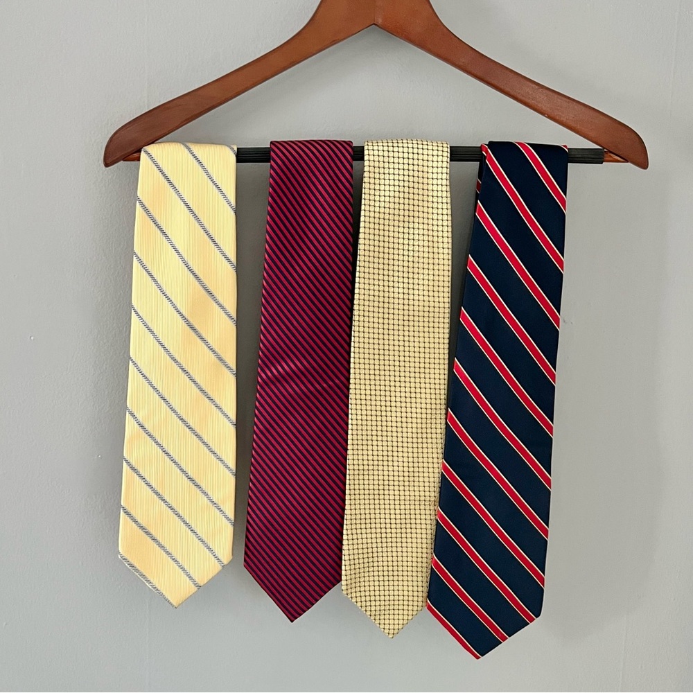 Nautica Ties Bundle of 4 100% silk